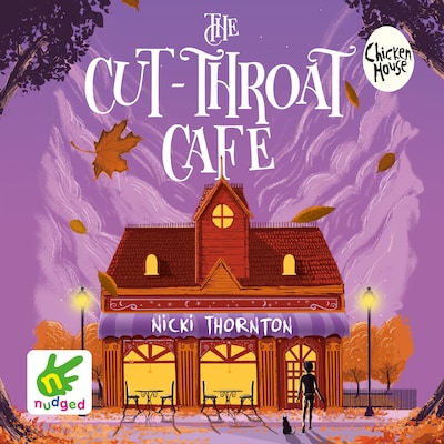 The Cut Throat Cafe – omslag til lydbogen af Nicki Thornton