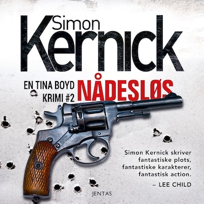 Nådesløs – omslag til lydbogen af Simon Kernick