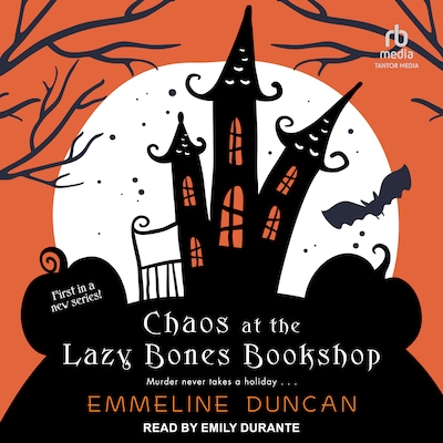 Chaos at the Lazy Bones Bookshop – omslag til lydbogen af Emmeline Duncan