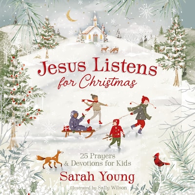 Jesus Listens for Christmas – omslag til lydbogen af Sarah Young