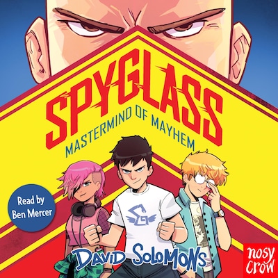 SPYGLASS: Mastermind of Mayhem – omslag til lydbogen af David Solomons