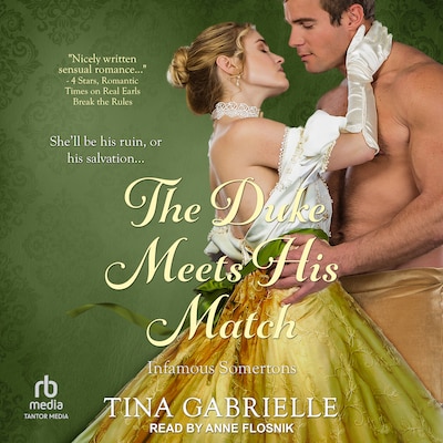 The Duke Meets His Match – omslag til lydbogen af Tina Gabrielle