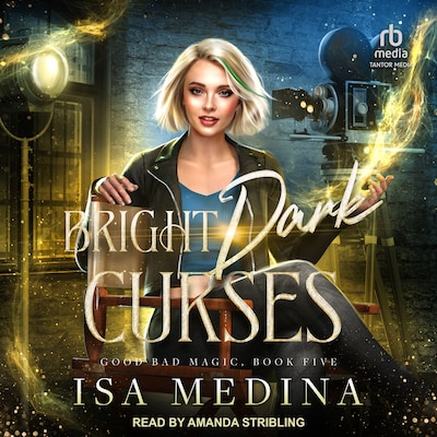 Bright Dark Curses – omslag til lydbogen af Isa Medina