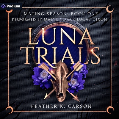 Luna Trials – omslag til lydbogen af Heather K. Carson