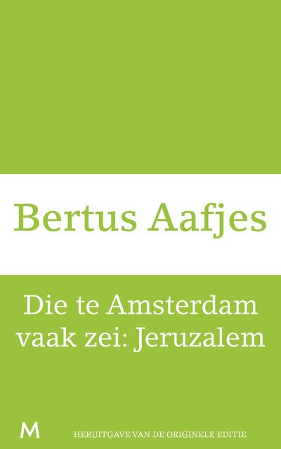 Die te Amsterdam vaak zei- Jeruzalem – omslag van het luisterboek van Bertus Aafjes