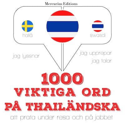 1000 viktiga ord på thailändska – omslag till ljudboken av JM Gardner