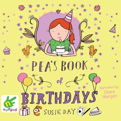 Pea's Book of Birthdays – omslag til lydbogen af Susie Day