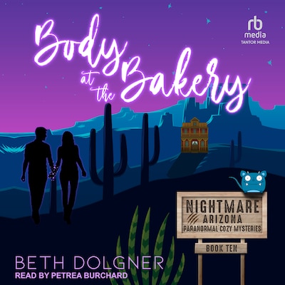 Body at the Bakery – omslag til lydbogen af Beth Dolgner
