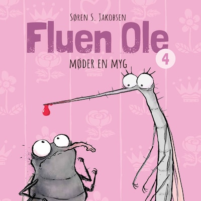 Fluen Ole #4: Fluen Ole møder en myg – omslag til lydbogen af Søren S. Jakobsen