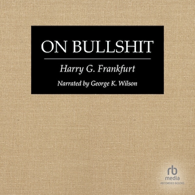 On Bullshit – omslag til lydbogen af Harry G. Frankfurt