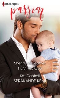 Hem till oss / Sprakande kemi – omslag till ljudboken av Kat Cantrell,Sheri WhiteFeather