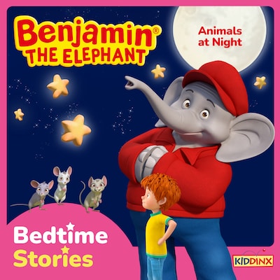 Benjamin the Elephant, Bedtime Stories for Kids, Animals at Night – omslag til lydbogen af Vincent Andreas