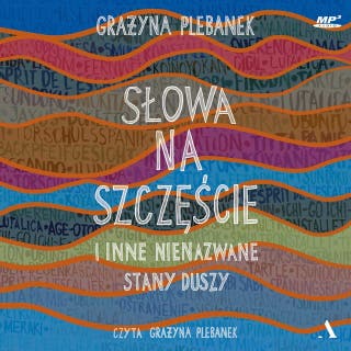 Słowa na szczęście i inne nienazwane stany duszy – okładka audiobooka, autor Grażyna Plebanek