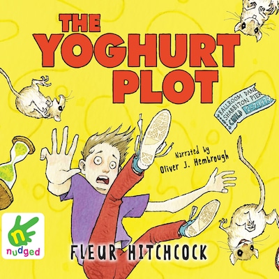 The Yoghurt Plot – omslag til lydbogen af Fleur Hitchcock