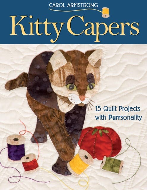 Kitty Capers: 15 Quilt Projects with Purrsonality – omslag til lydbogen af Carol Armstrong