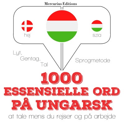 1000 essentielle ord på ungarsk – omslag til lydbogen af JM Gardner