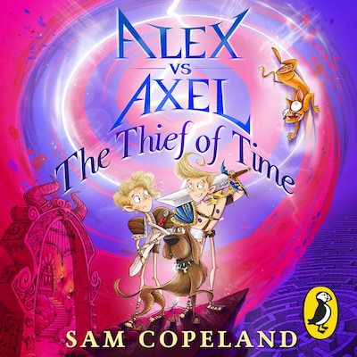 Alex vs Axel: The Thief of Time – omslag til lydbogen af Sam Copeland