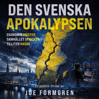 Den svenska apokalypsen: En politisk thriller – omslag till ljudboken av Joe Formgren