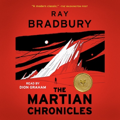 The Martian Chronicles – omslag til lydbogen af Ray Bradbury