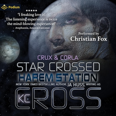 Star Crossed – omslag til lydbogen af KC Cross, JA Huss