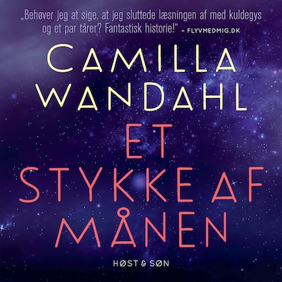 Et stykke af månen – omslag til lydbogen af Camilla Wandahl