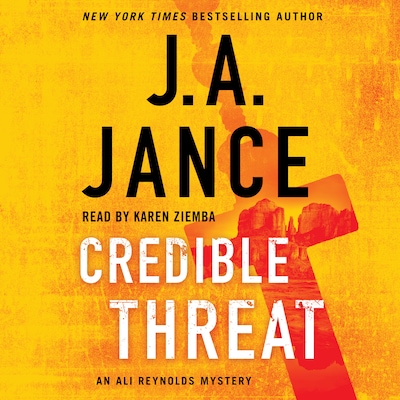 Credible Threat – omslag til lydbogen af J.A. Jance