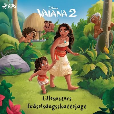 Vaiana 2 - Lillesøsters fødselsdagsskattejagt – omslag til lydbogen af Disney