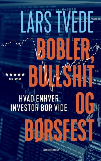 Bobler, bullshit og børsfest – omslag til lydbogen af Lars Tvede