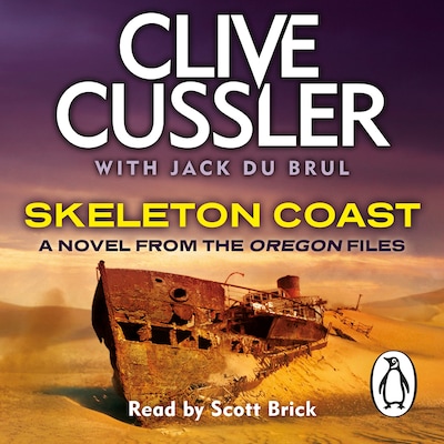 Skeleton Coast – omslag til lydbogen af Jack du Brul, Clive Cussler