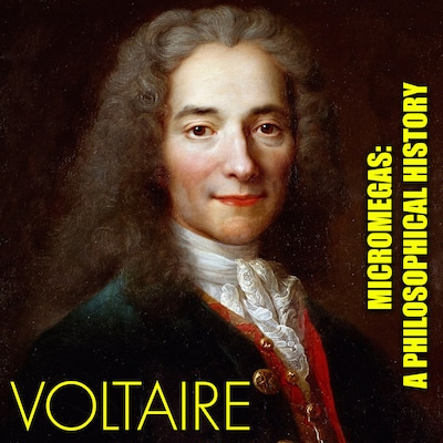 Micromegas: A Philosophical History – omslag til lydbogen af Voltaire