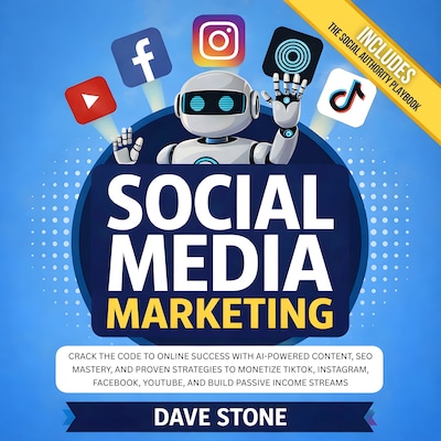 Social Media Marketing – omslag til lydbogen af Dave Stone