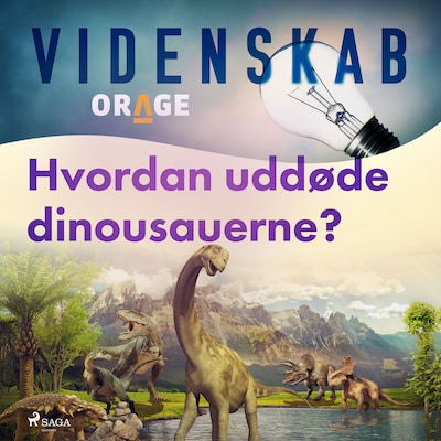 Hvordan uddøde dinousauerne? – omslag til lydbogen af Orage