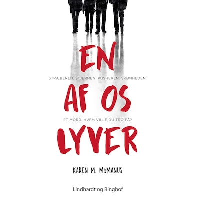 En af os lyver – omslag til lydbogen af Karen McManus, Karen M. McManus