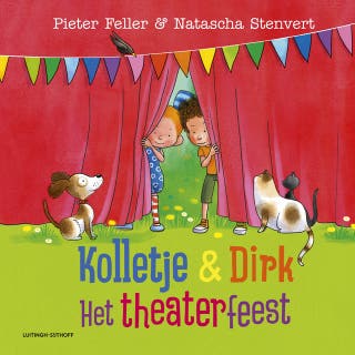 Het theaterfeest – omslag van het luisterboek van Natascha Stenvert, Pieter Feller