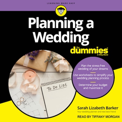 Planning A Wedding For Dummies – omslag til lydbogen af Sarah Lizabeth Barker