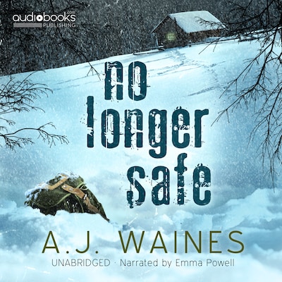No Longer Safe – omslag til lydbogen af AJ Waines