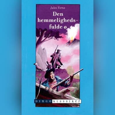 Den hemmelighedsfulde ø – omslag til lydbogen af Jules Verne