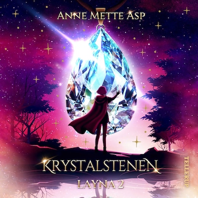 Layna #2: Krystalstenen – omslag til lydbogen af Anne Mette Asp