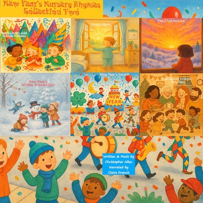 New Year's Nursery Rhymes - Collection Two – omslag til lydbogen af AI Voice Christopher  Allen