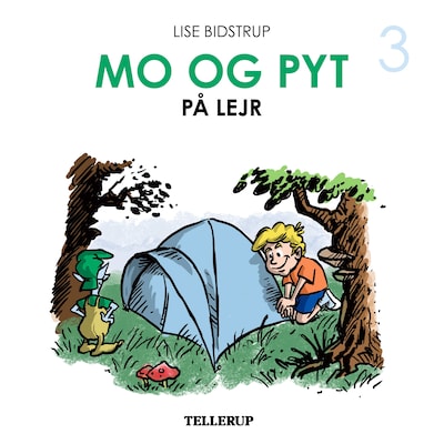 Mo og Pyt #3: Mo og Pyt på lejr – omslag til lydbogen af Lise Bidstrup