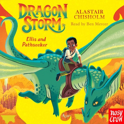 Dragon Storm: Ellis and Pathseeker – omslag til lydbogen af Alastair Chisholm