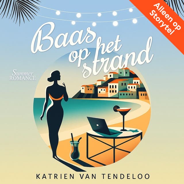 Baas op het strand – omslag van het luisterboek van Katrien van Tendeloo