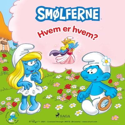 Smølferne - Hvem er hvem? – omslag til lydbogen af Peyo