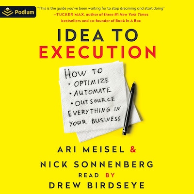 Idea to Execution – omslag til lydbogen af Ari Meisel