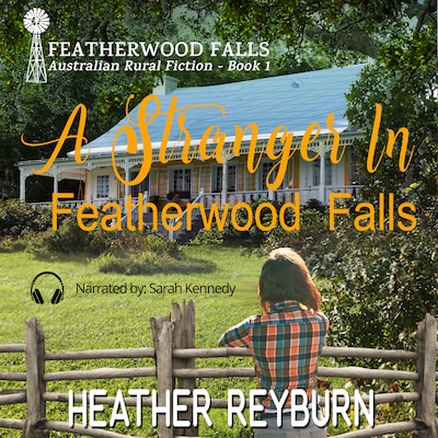 A Stranger in Featherwood Falls – okładka audiobooka, autor Heather Reyburn