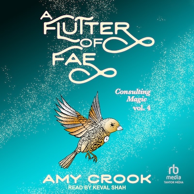 A Flutter of Fae – omslag til lydbogen af Amy Crook
