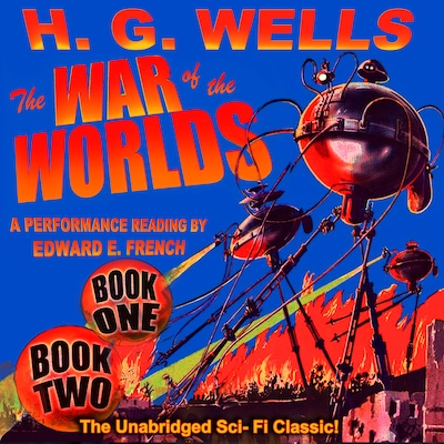 The War of the Worlds Book One and Two – omslag til lydbogen af Herbert George  Wells