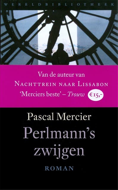 Perlmann's zwijgen – omslag van het luisterboek van Pascal Mercier