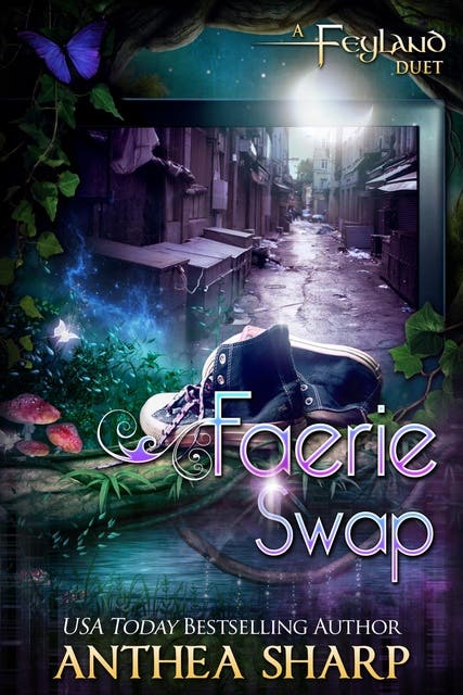 Faerie Swap: Three Feyland Tales – omslag til lydbogen af Anthea Sharp