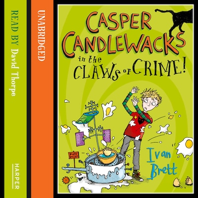 Casper Candlewacks in the Claws of Crime! – omslag til lydbogen af Ivan Brett